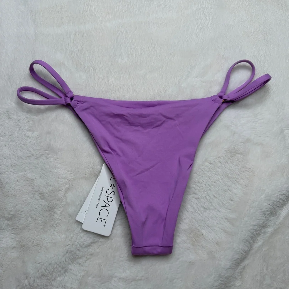 L*Space Wilder Bitsy Bikini Bottom Purple Size M NWT